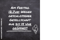 Geschlossene Gesellschaft am Freitag 12. Juni