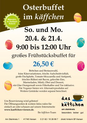 Plakat Osterbuffets
